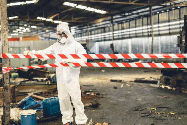 Professional Crime Scene Cleanup technician working in Forestville, WI